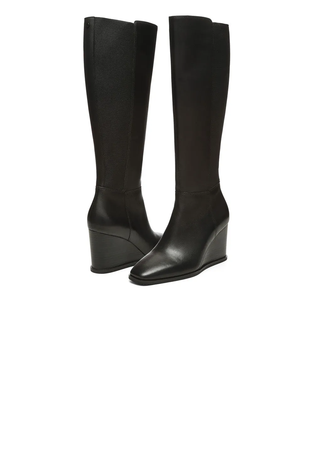 Jessica Wedge Boots - Black