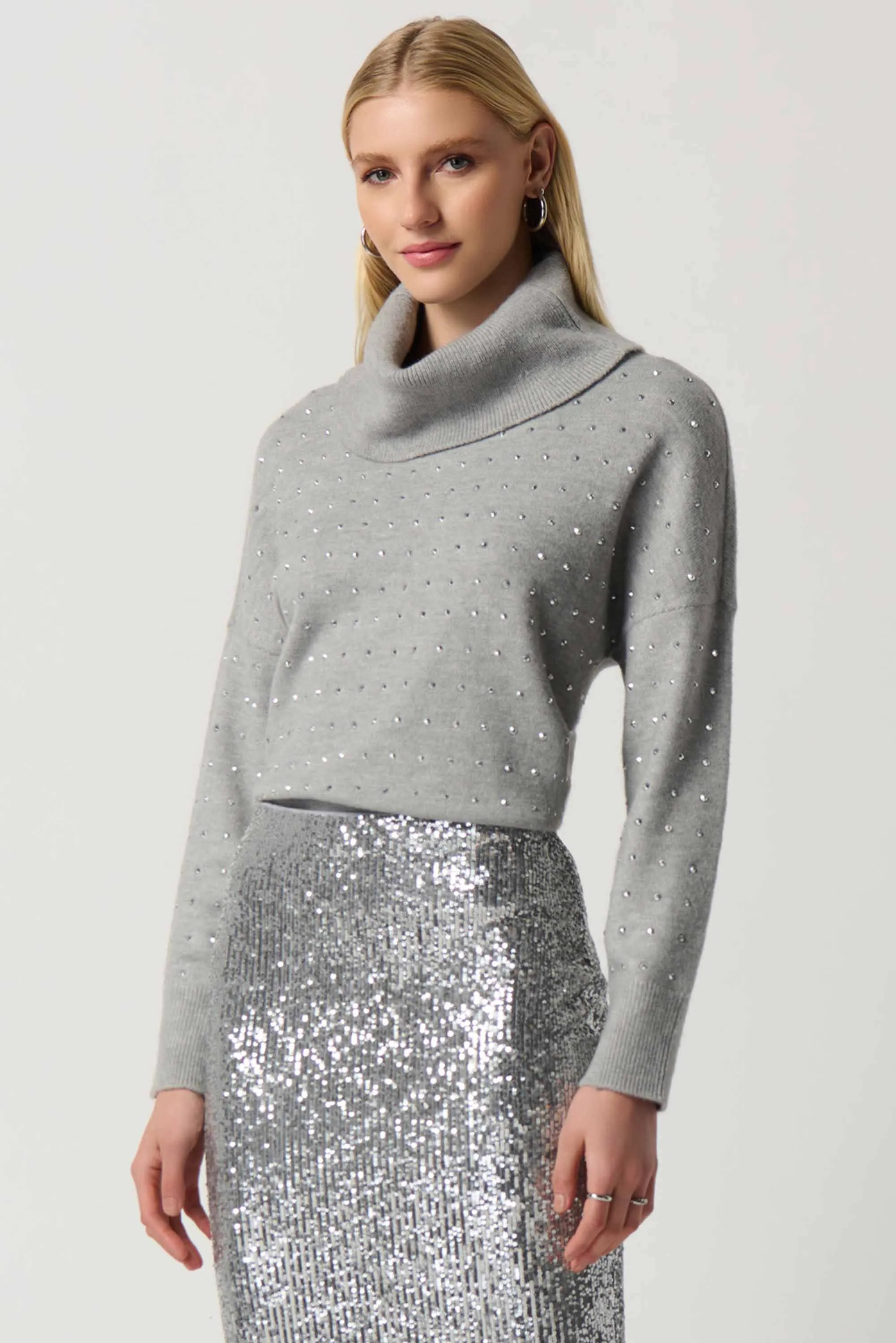 Joseph Ribkoff Light Grey Jumper Style 234909-2399