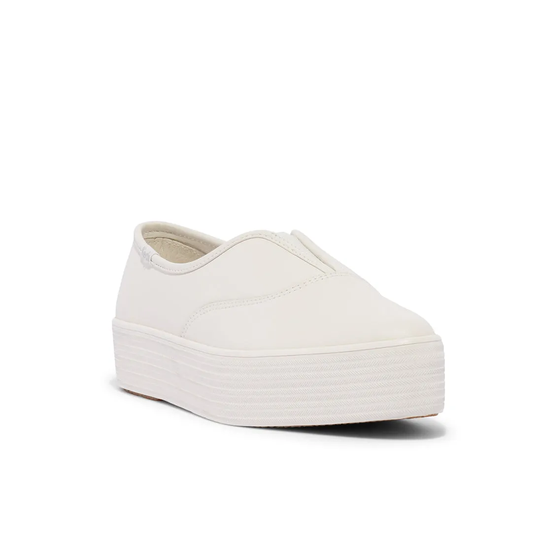 Keds Womens' Point Slip Leather White (WH68179)