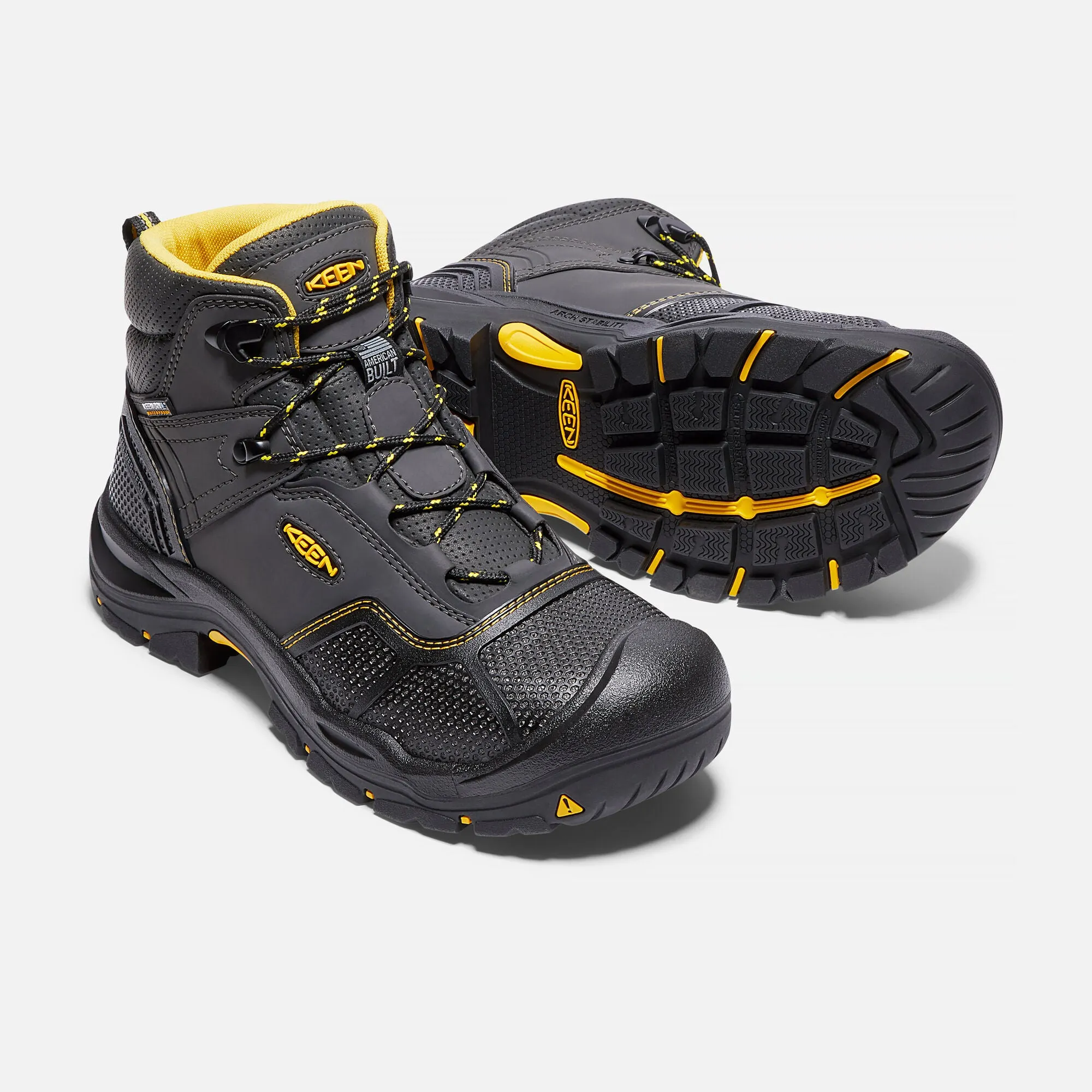 Keen Logandale Waterproof Safety Toe Raven Black