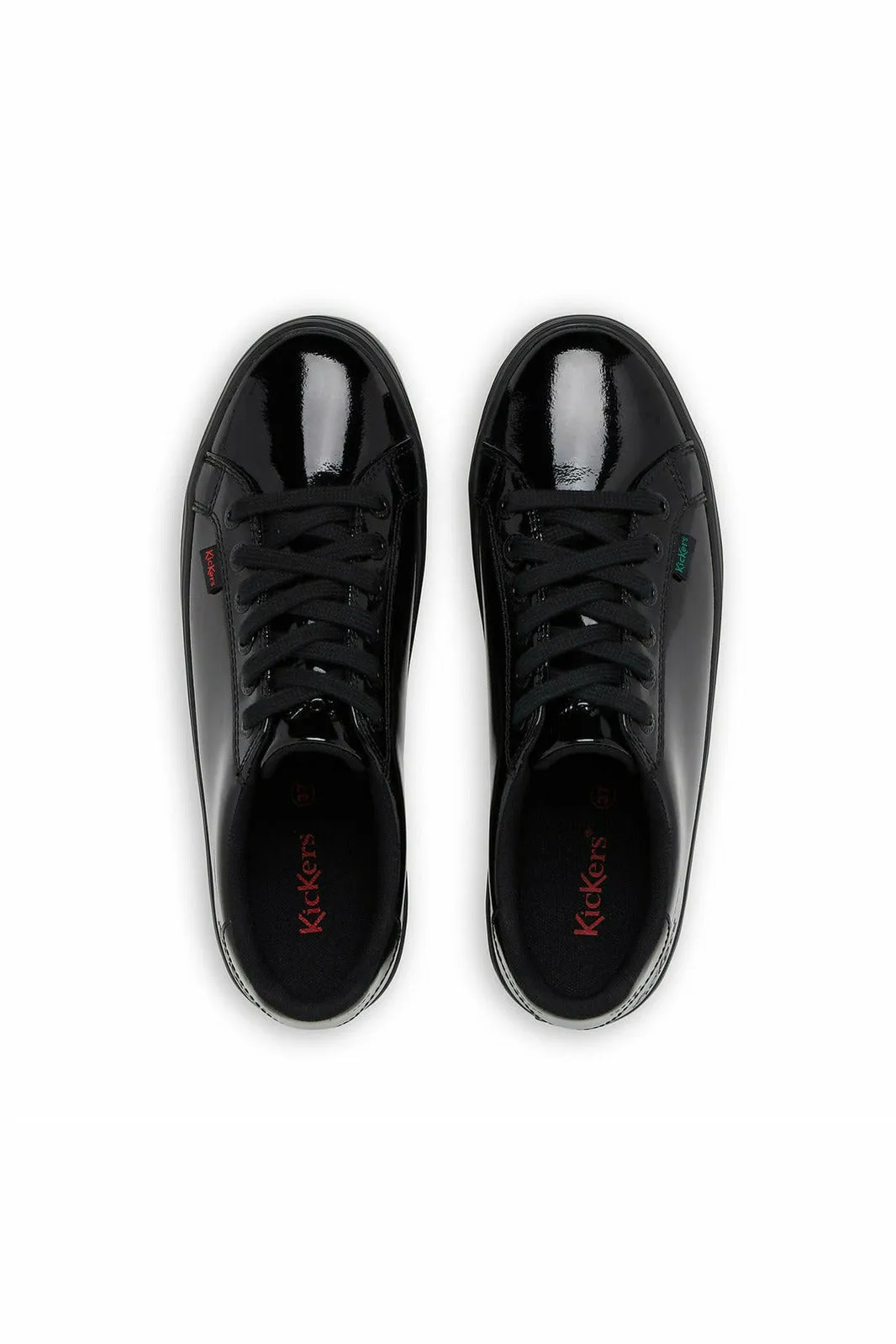 Kickers Tovni Stack Black Patent