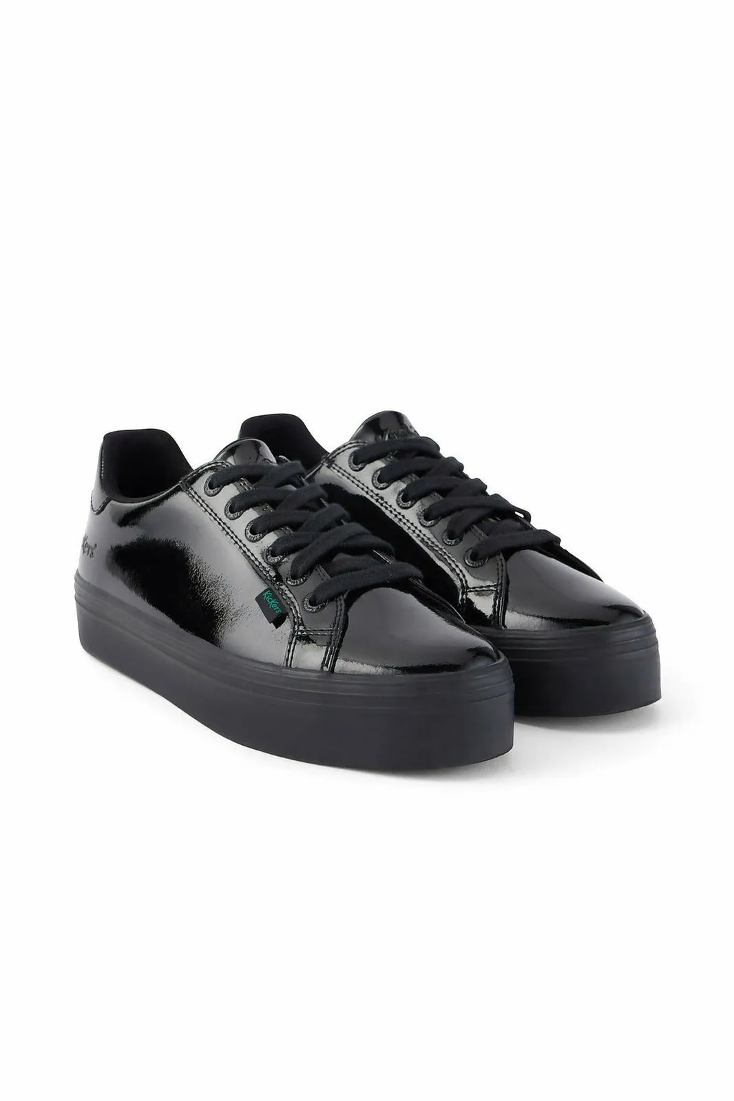 Kickers Tovni Stack Black Patent