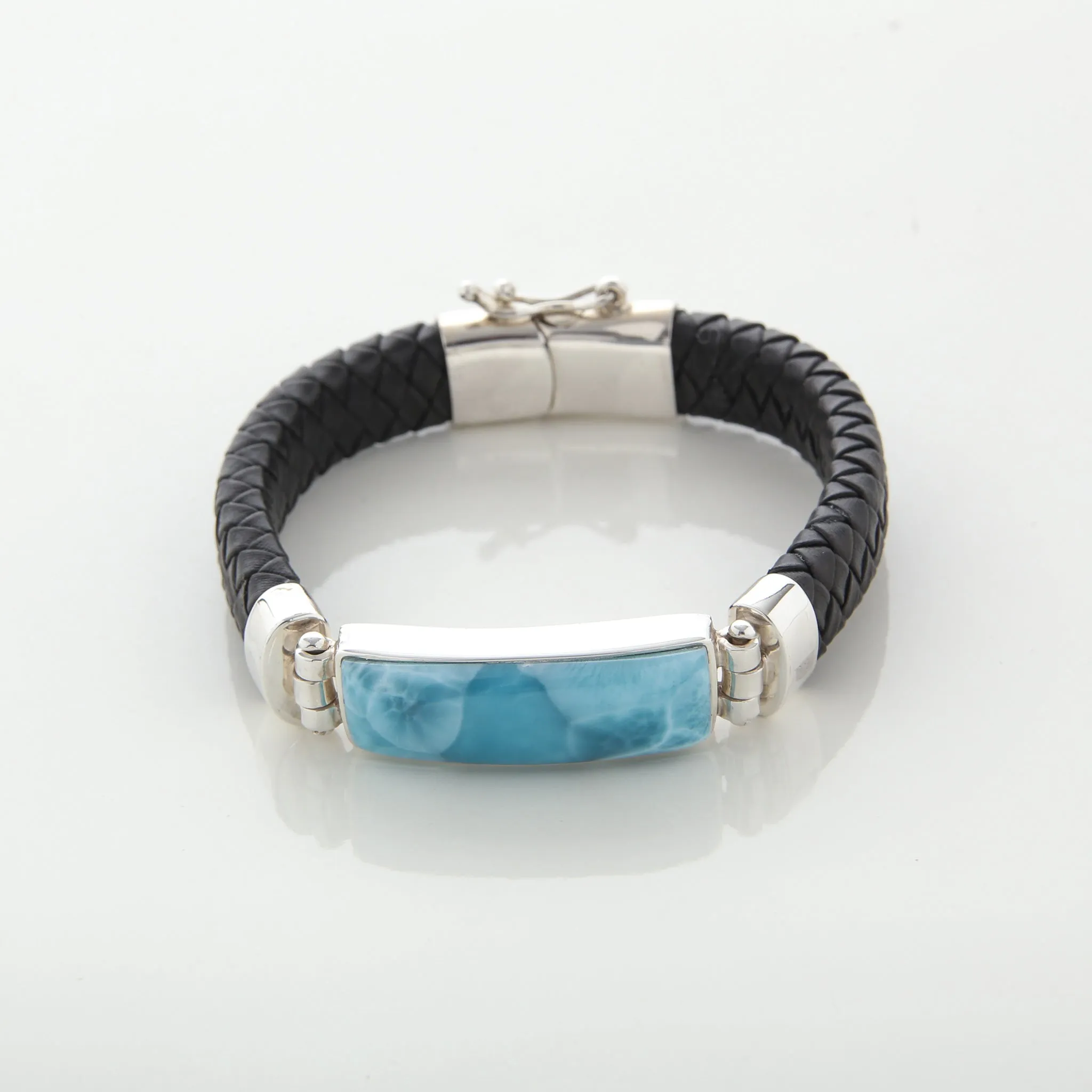 Larimar Leather Bracelet Omer