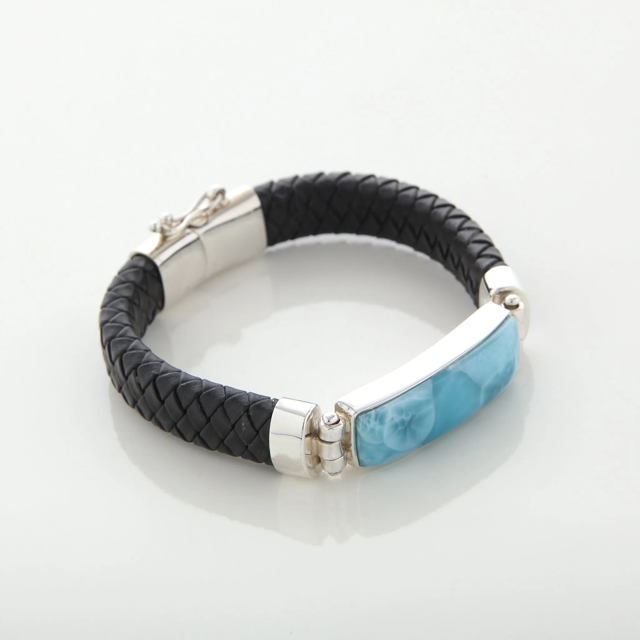 Larimar Leather Bracelet Omer