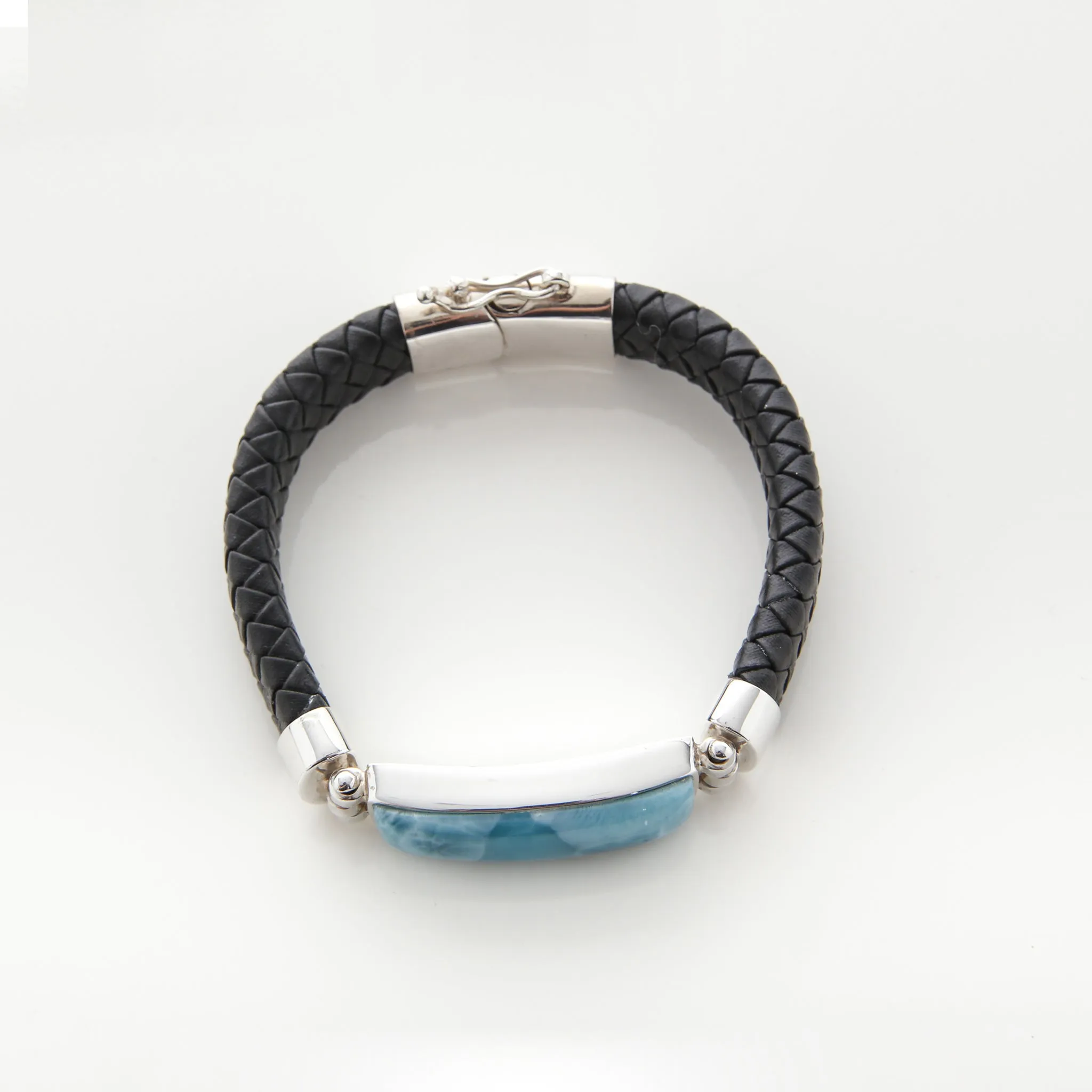 Larimar Leather Bracelet Omer