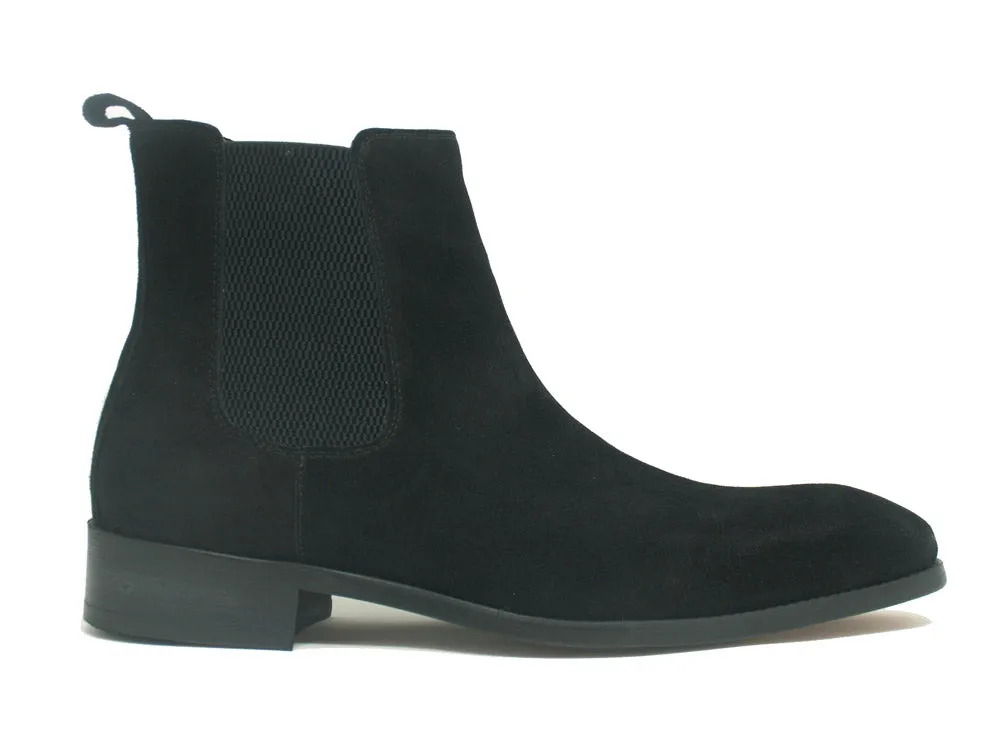 Leather Suede Chelsea High Boots