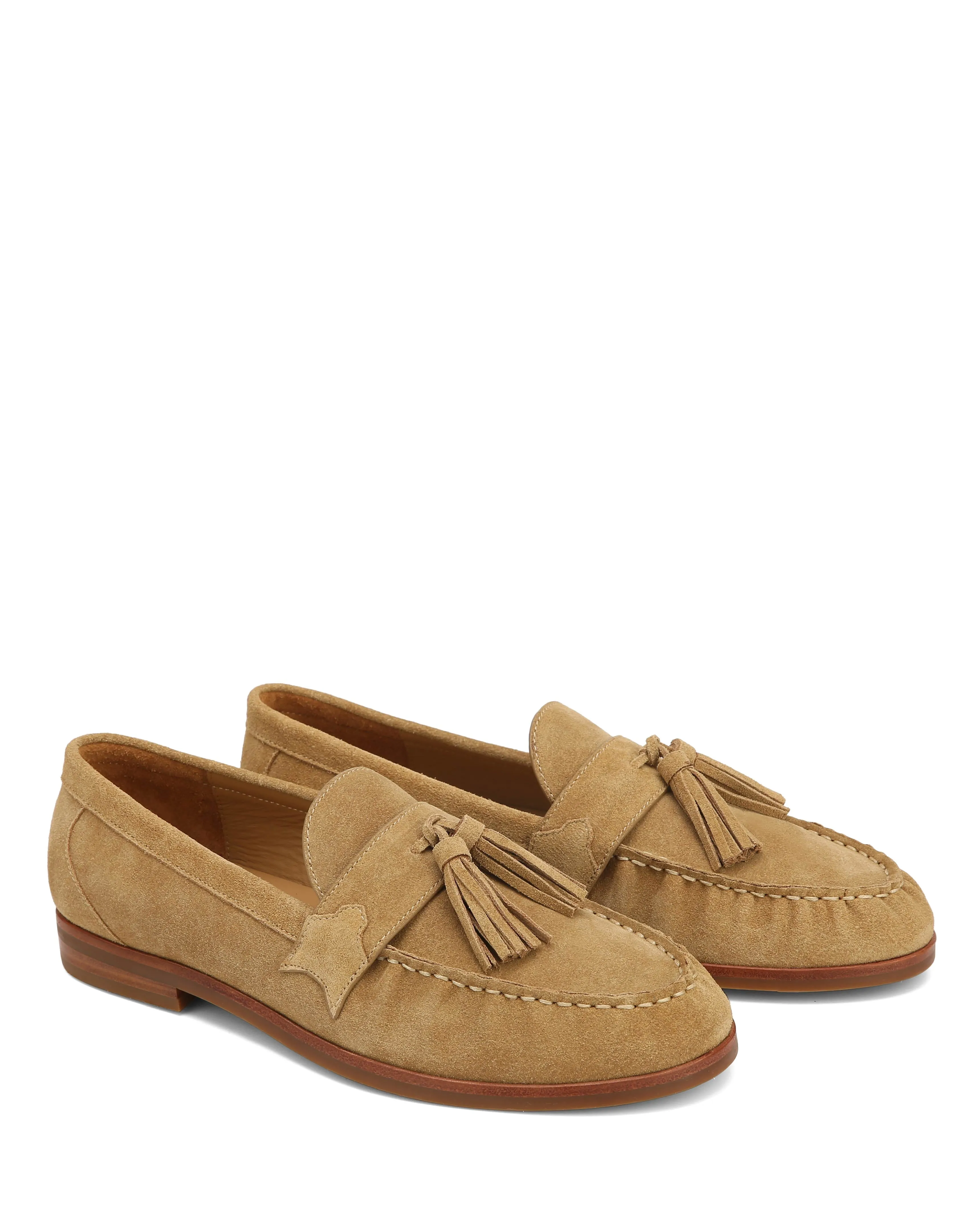 Lido Tan Cow Suede