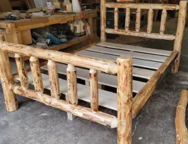 Log Platform Bed Frame Kit