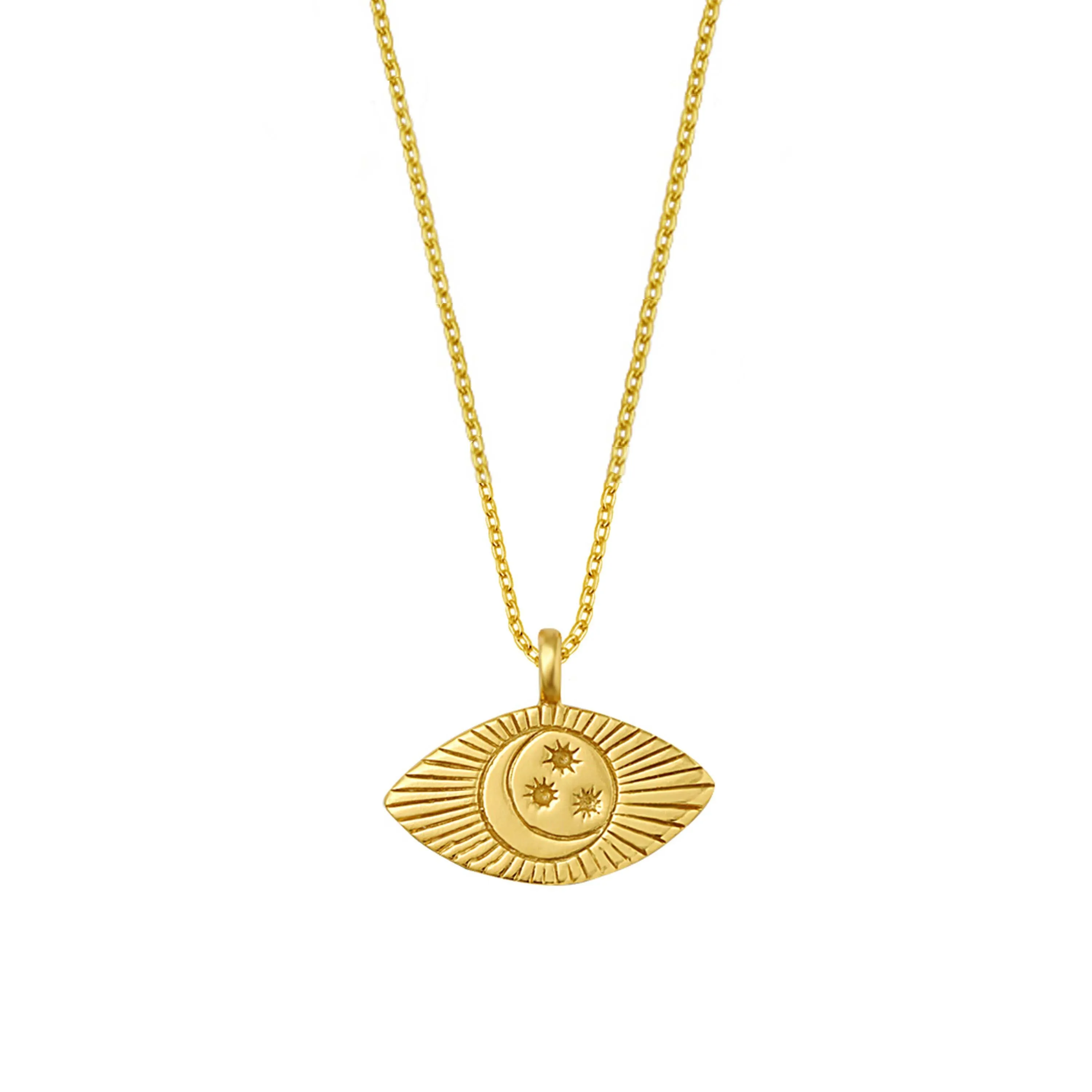 Luna Eye Necklace - Gold