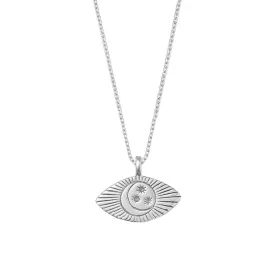 Luna Eye Necklace - Silver