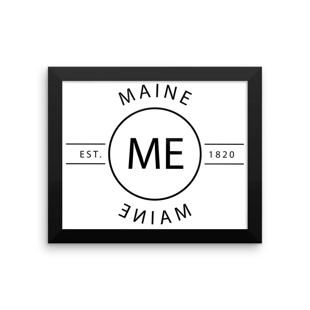 Maine - Framed Print - Reflections