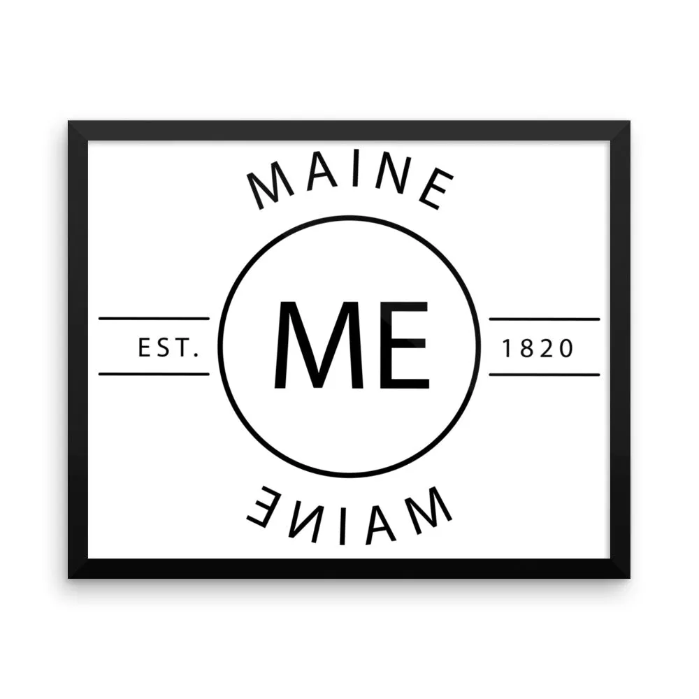 Maine - Framed Print - Reflections