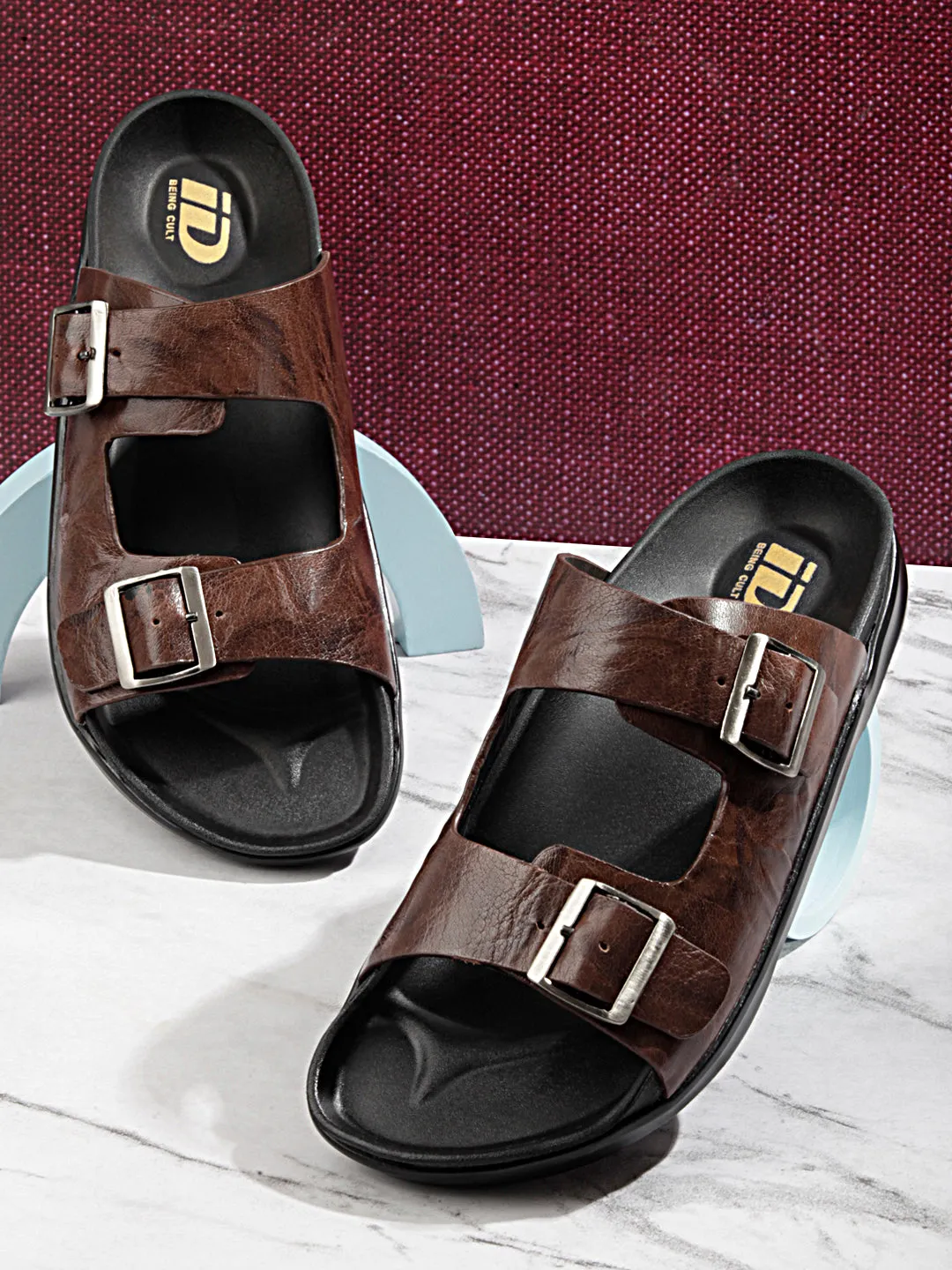 Men Brown Sandal / Slipper (ID4224)