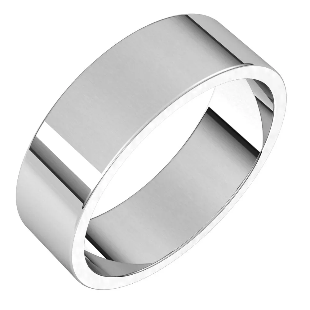 Men's Flat Wedding Band | 7MM