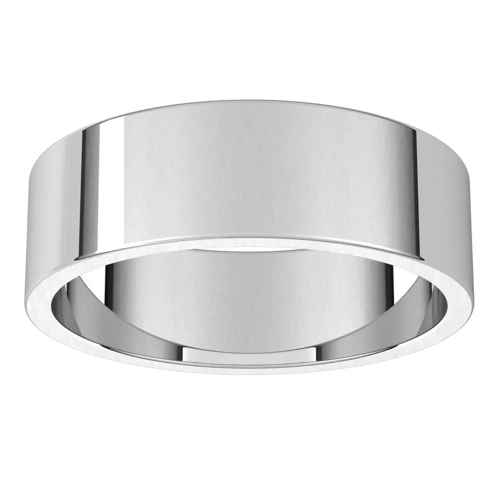 Men's Flat Wedding Band | 7MM