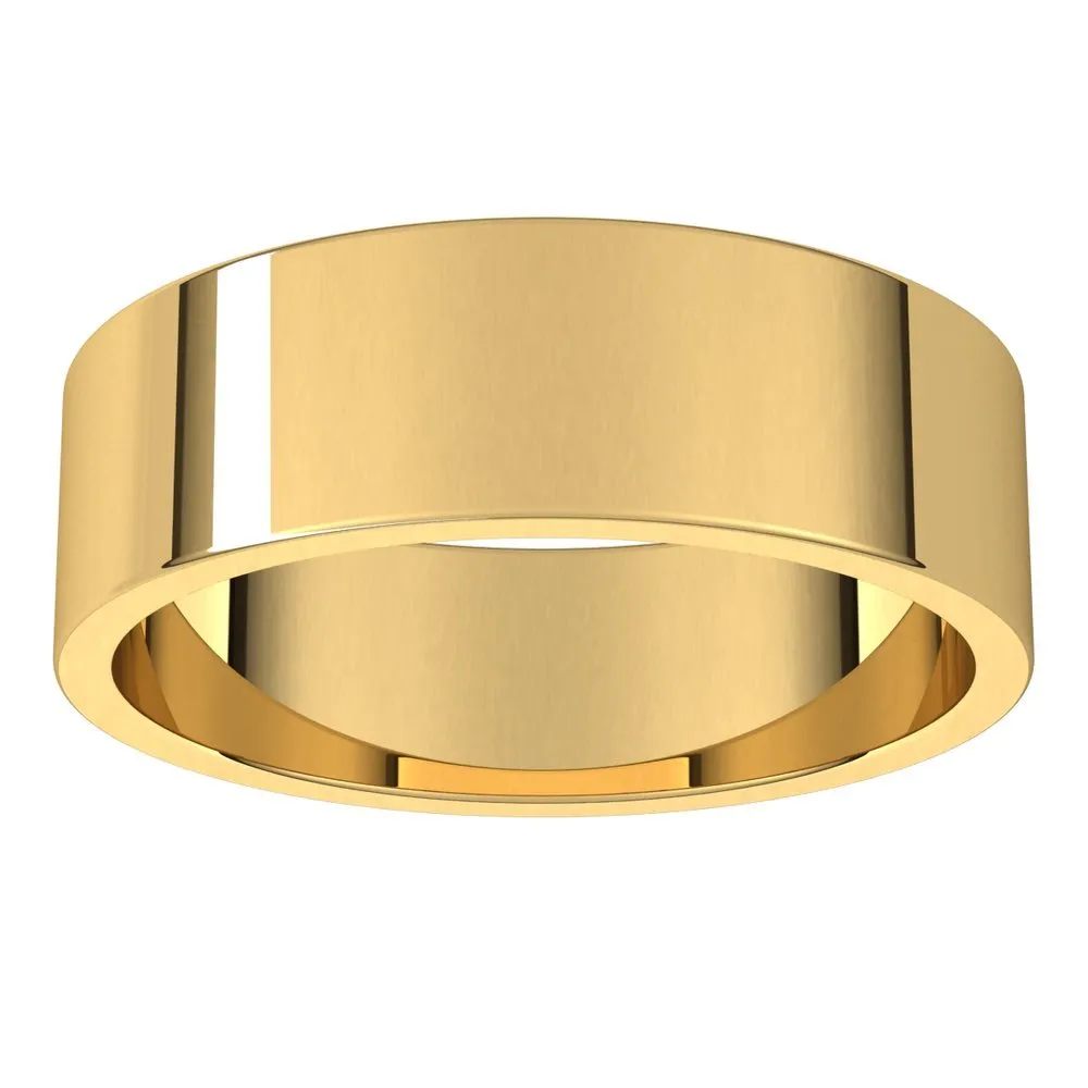 Men's Flat Wedding Band | 7MM