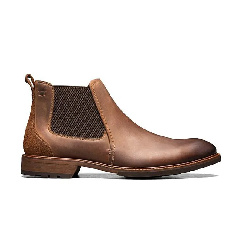 Men's Lodge Plain Toe Brown Crazy Horse