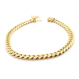 MEN'S MIAMI CUBAN LINK CHAIN BRACELET, 7.1MM