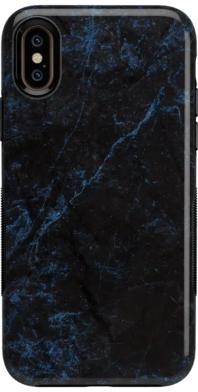 Midnight Marble | Black & Navy Case