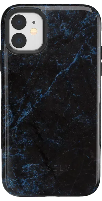 Midnight Marble | Black & Navy Case