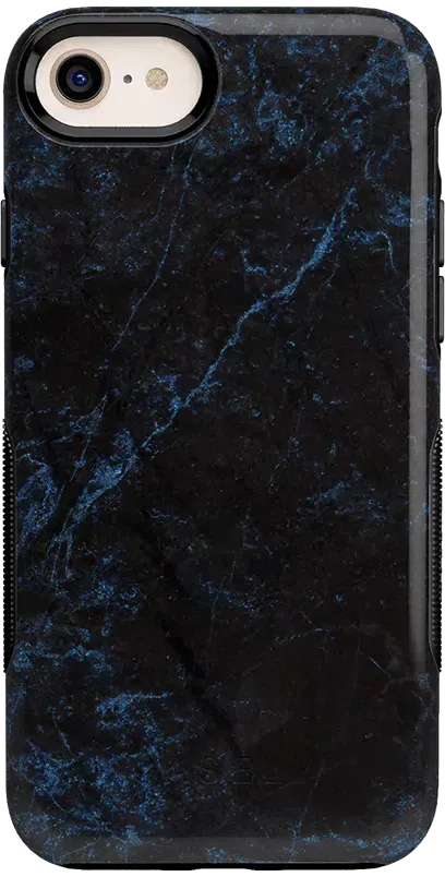 Midnight Marble | Black & Navy Case