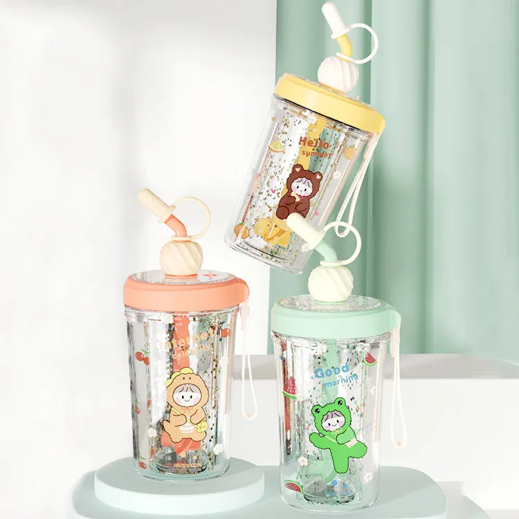 Mixer Shaker Sipper With Glitter