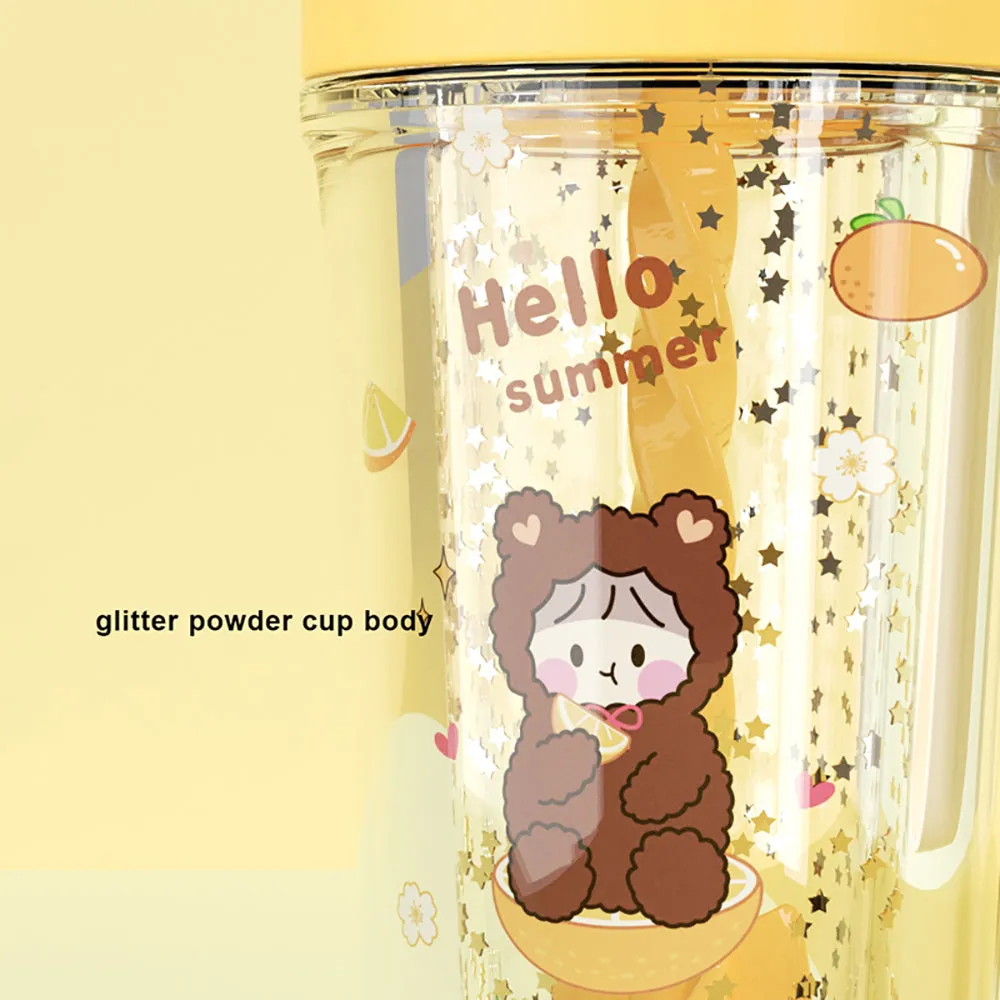 Mixer Shaker Sipper With Glitter