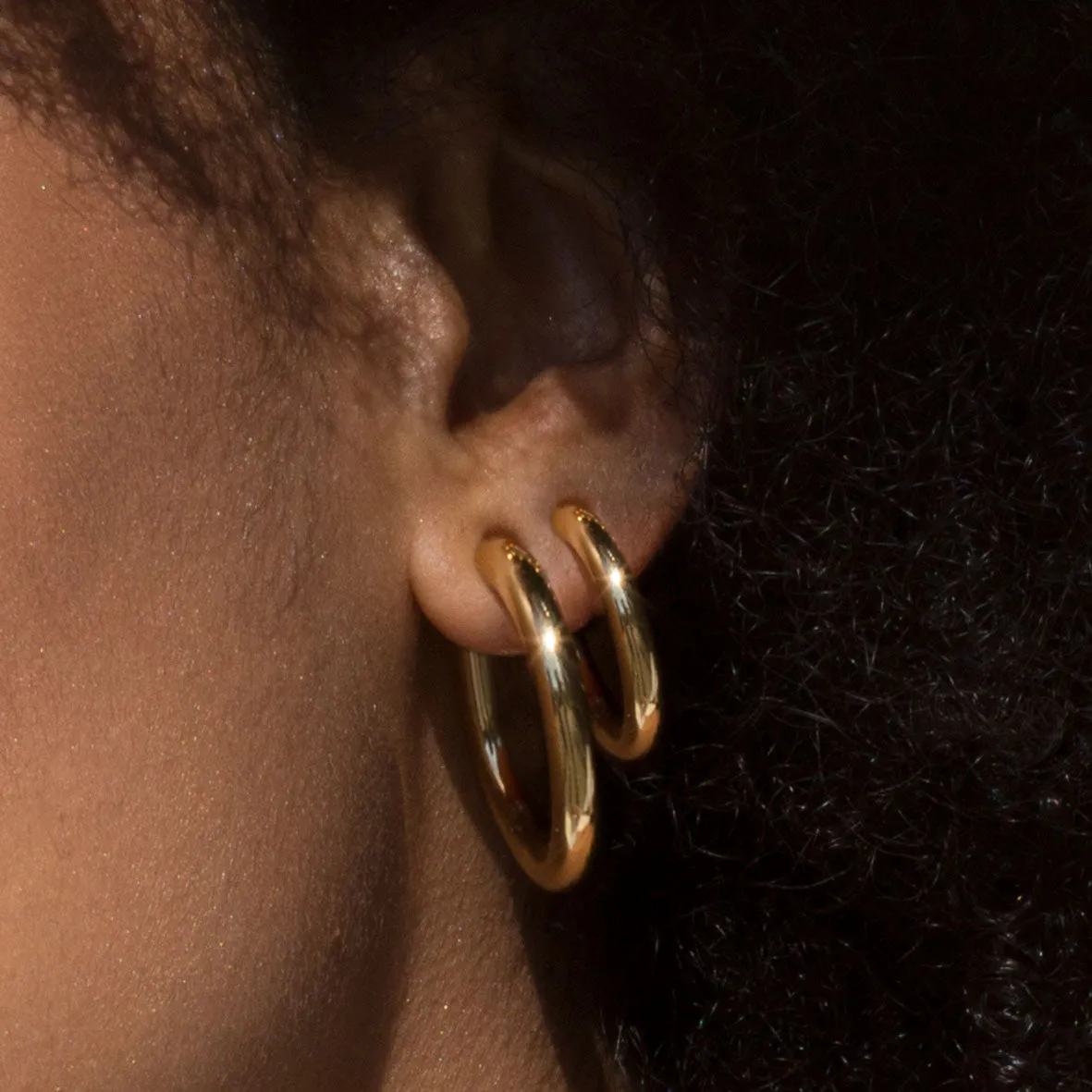 Nairobi Gold Hoop Earrings