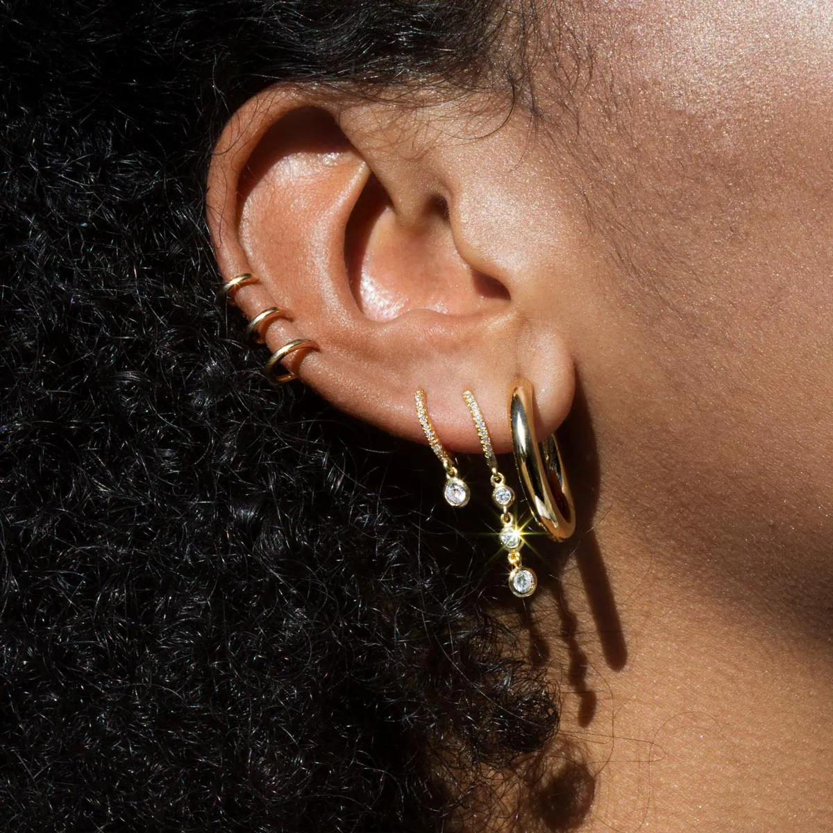 Nairobi Gold Hoop Earrings