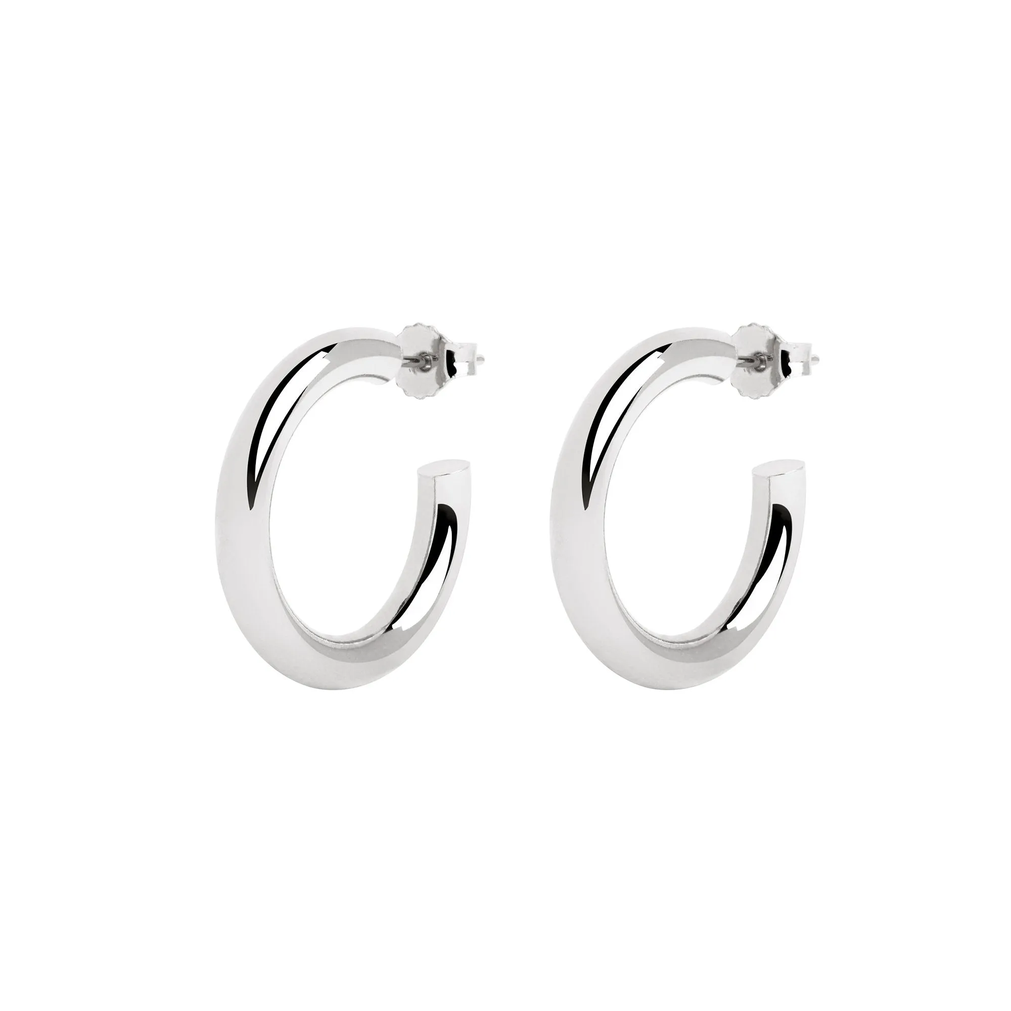 Nairobi Silver Hoop Earrings