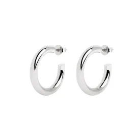 Nairobi Silver Hoop Earrings