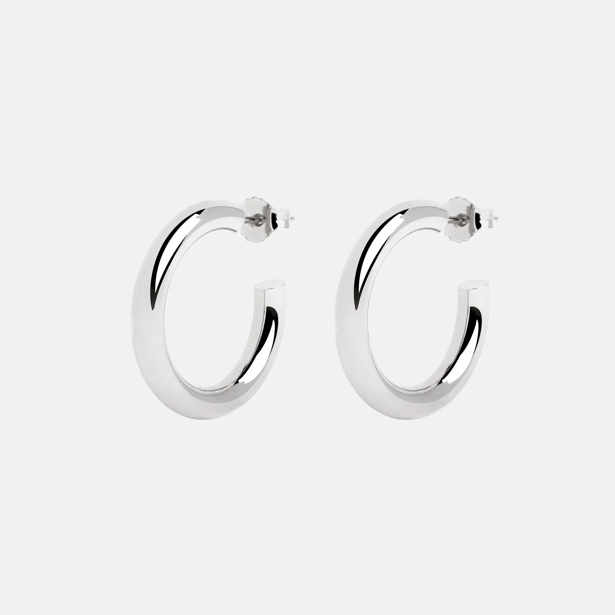 Nairobi Silver Hoop Earrings