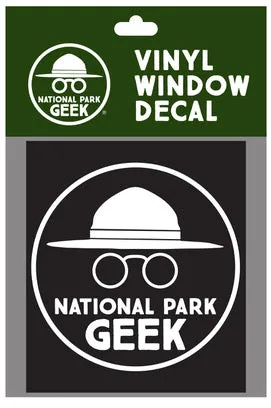 National Park Geek Logo Vinyl Window Decal (includes US shipping)