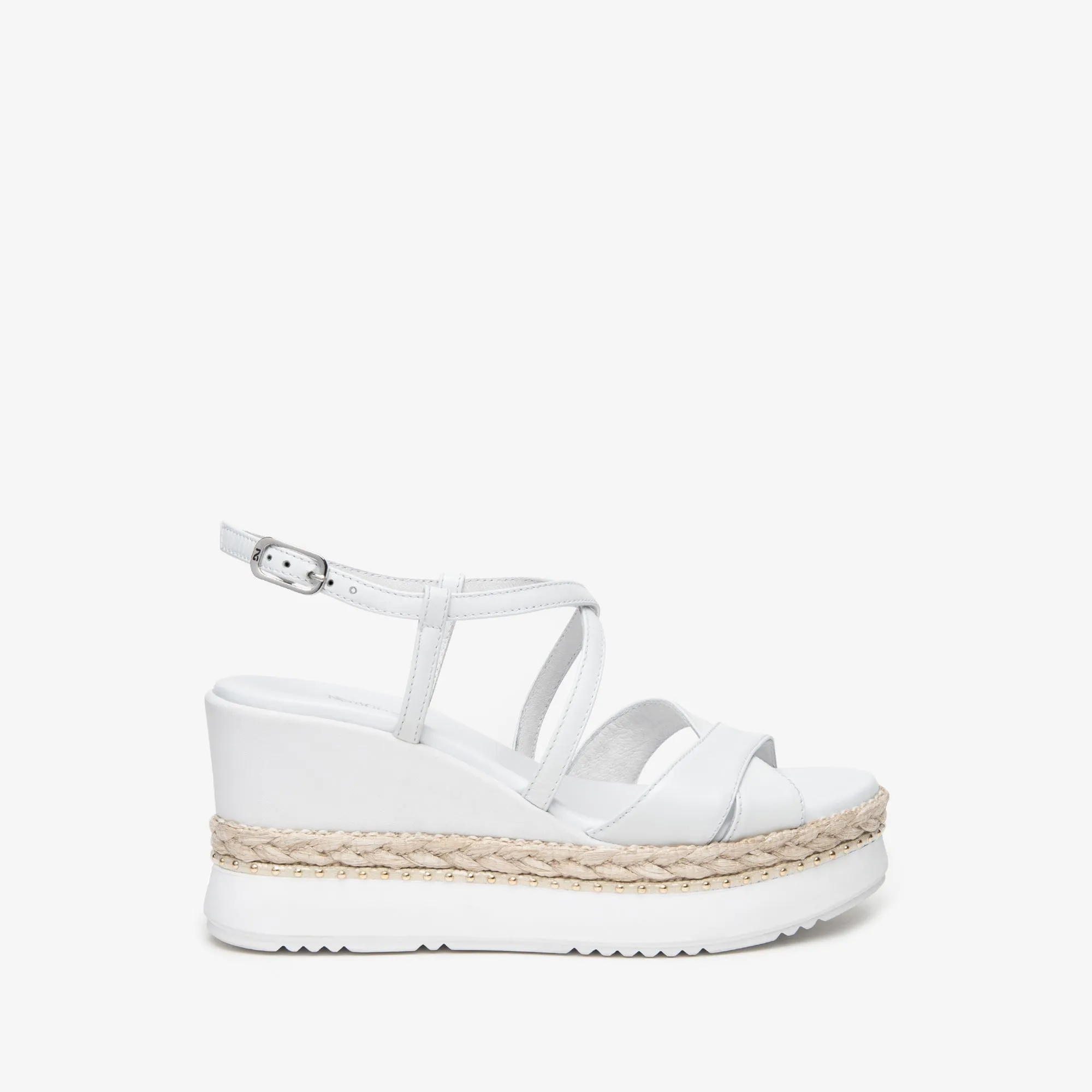 NeroGiardini Wedged Sandals in White