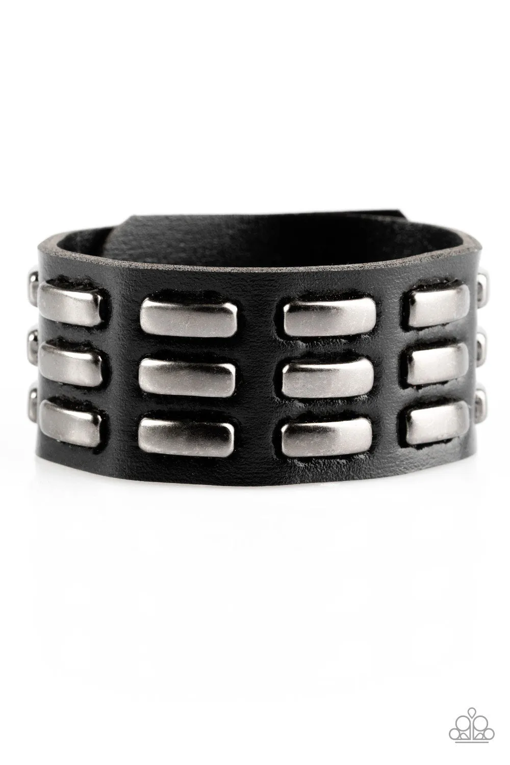 Paparazzi Accessories  - On AutoPilot #B385 Tool Box - Black Urban Bracelet