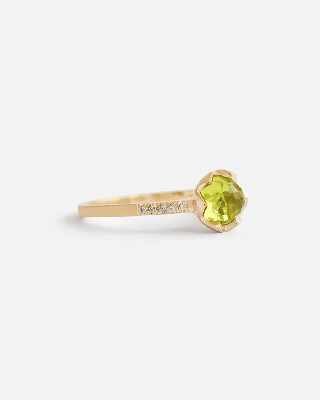 Pave / 6mm Peridot