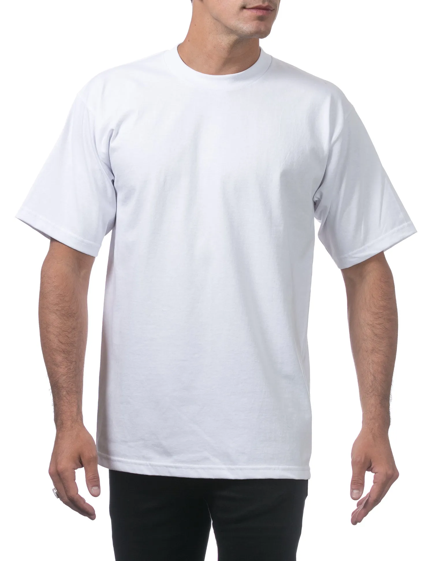 Proclub Tall Heavyweight Short Sleeve Tee - WHITE