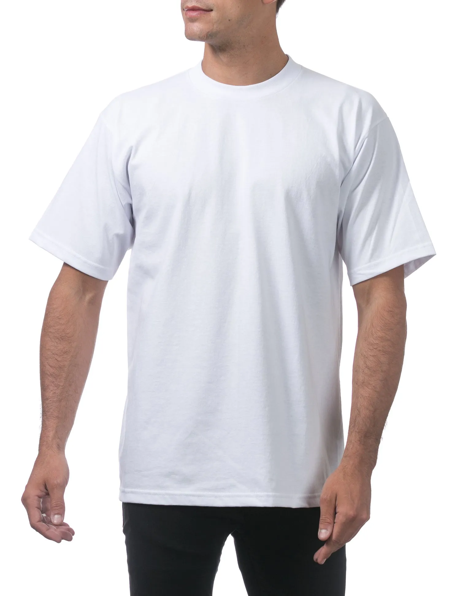 Proclub Tall Heavyweight Short Sleeve Tee - WHITE