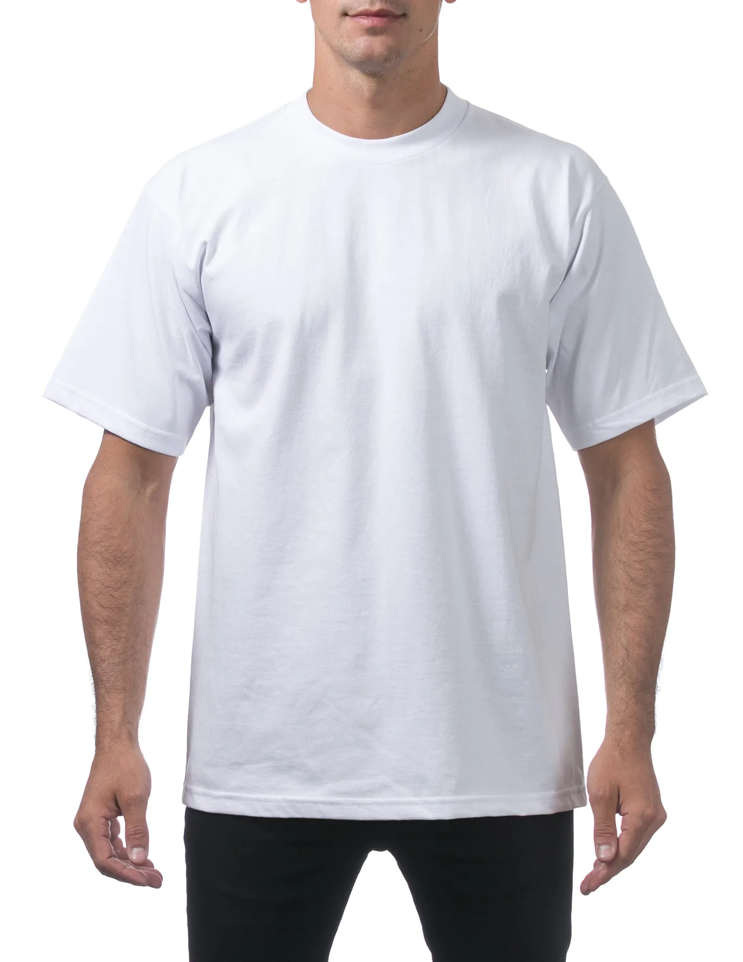 Proclub Tall Heavyweight Short Sleeve Tee - WHITE