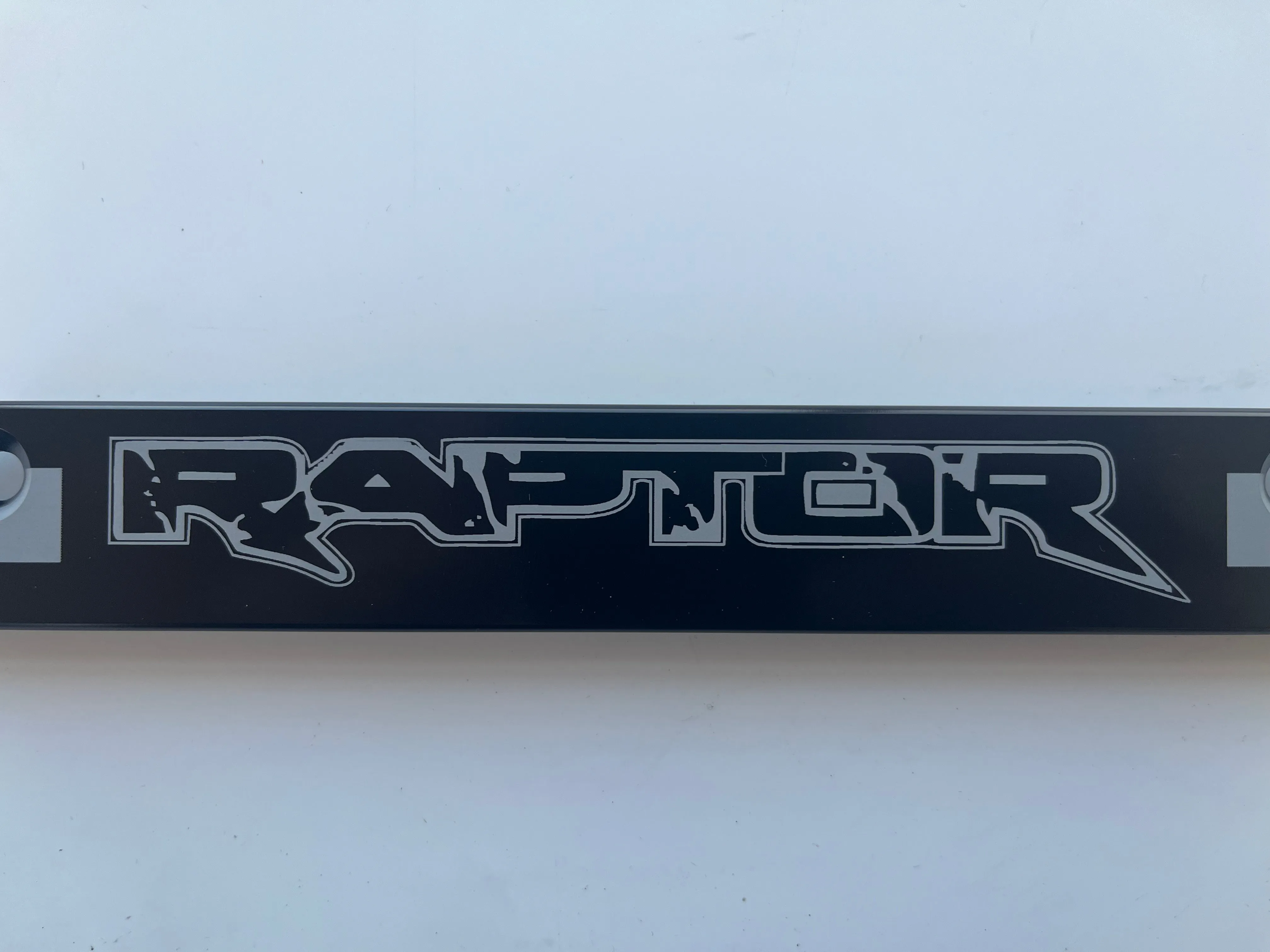 Raptor American Flag Aluminum License Plate Frame