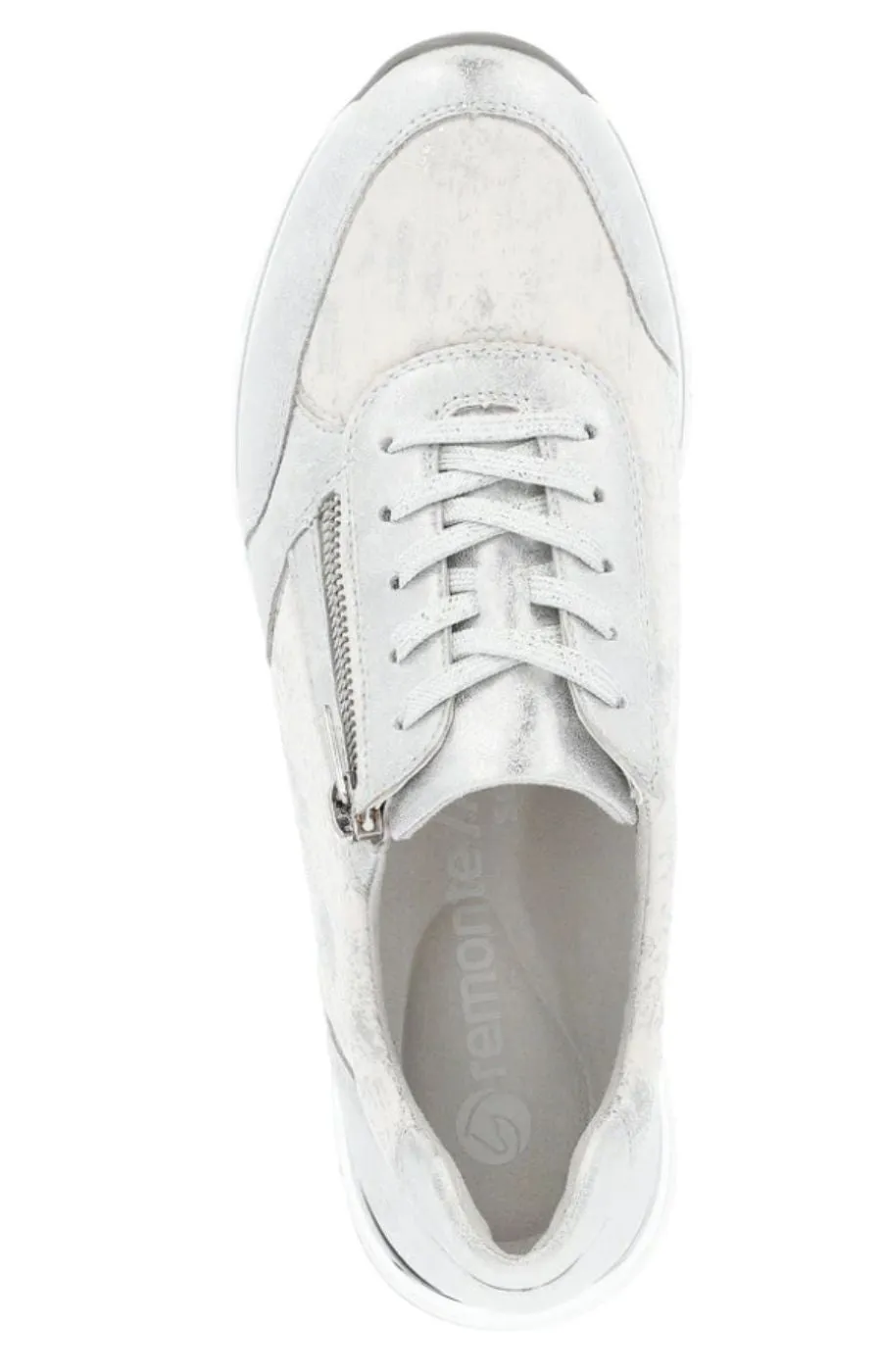 Remonte Wedged Trainer in Silver