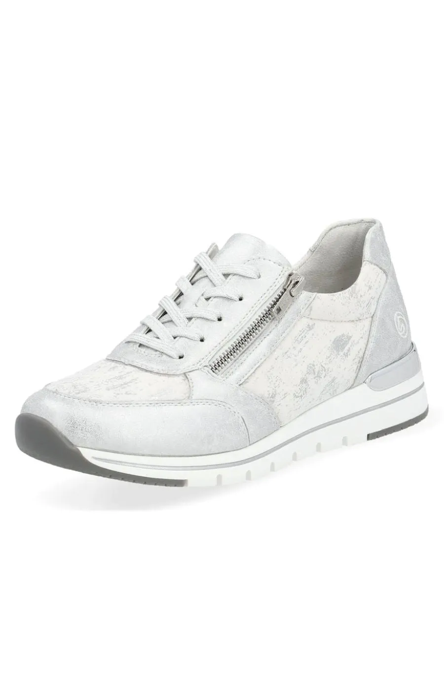 Remonte Wedged Trainer in Silver