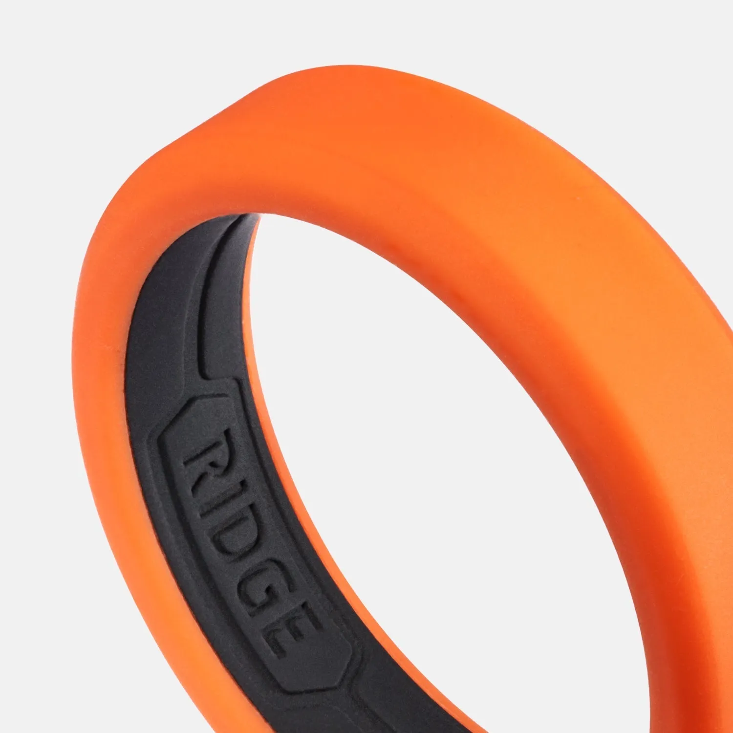 Ridge 6mm Silicone Ring Set - Basecamp Orange