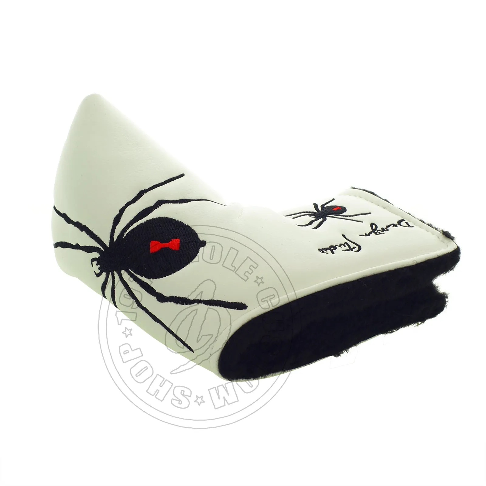 Spider Head Cover for Blade and Midsize Mallet Putter, White