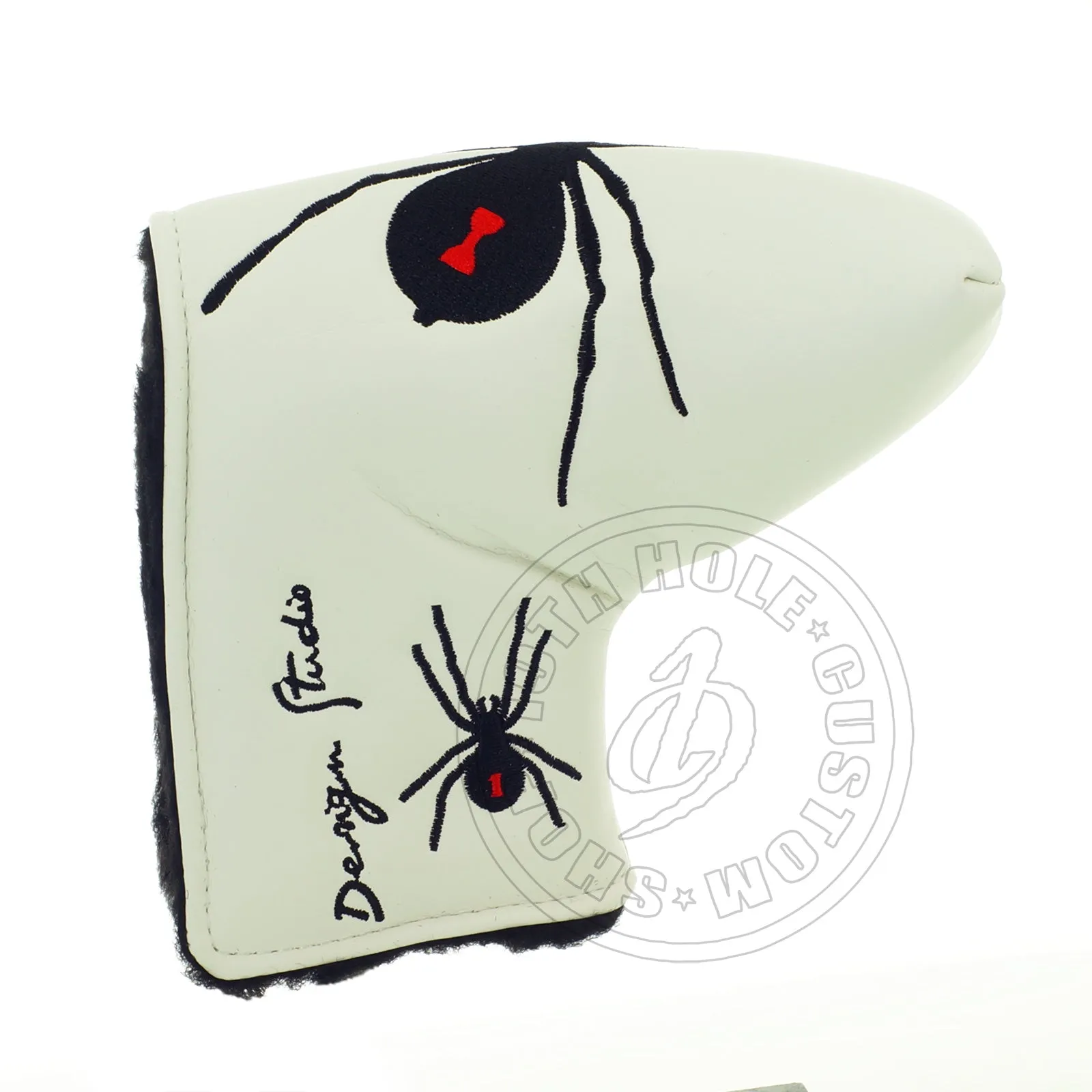 Spider Head Cover for Blade and Midsize Mallet Putter, White