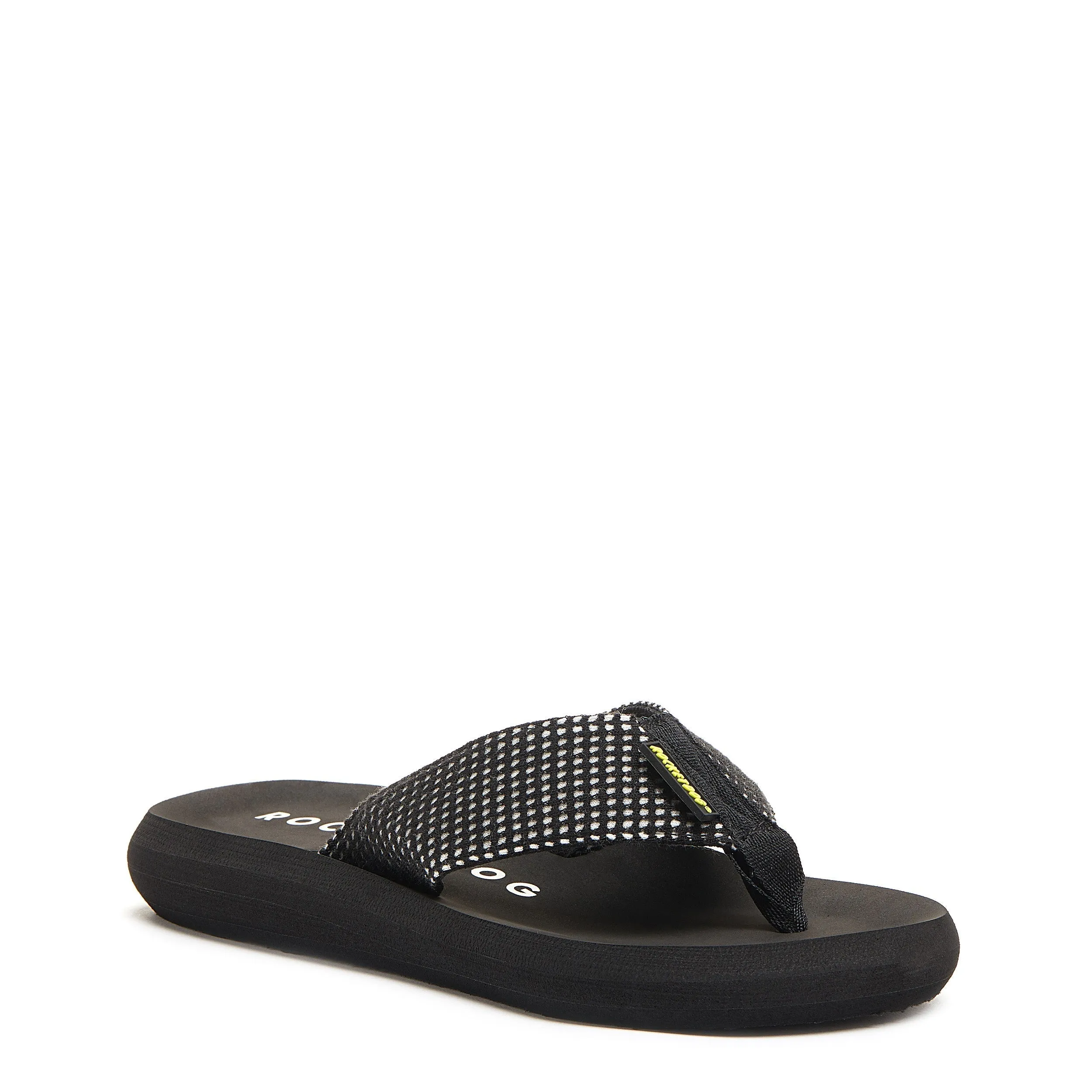 Spotlight Black Mesh Flip Flop