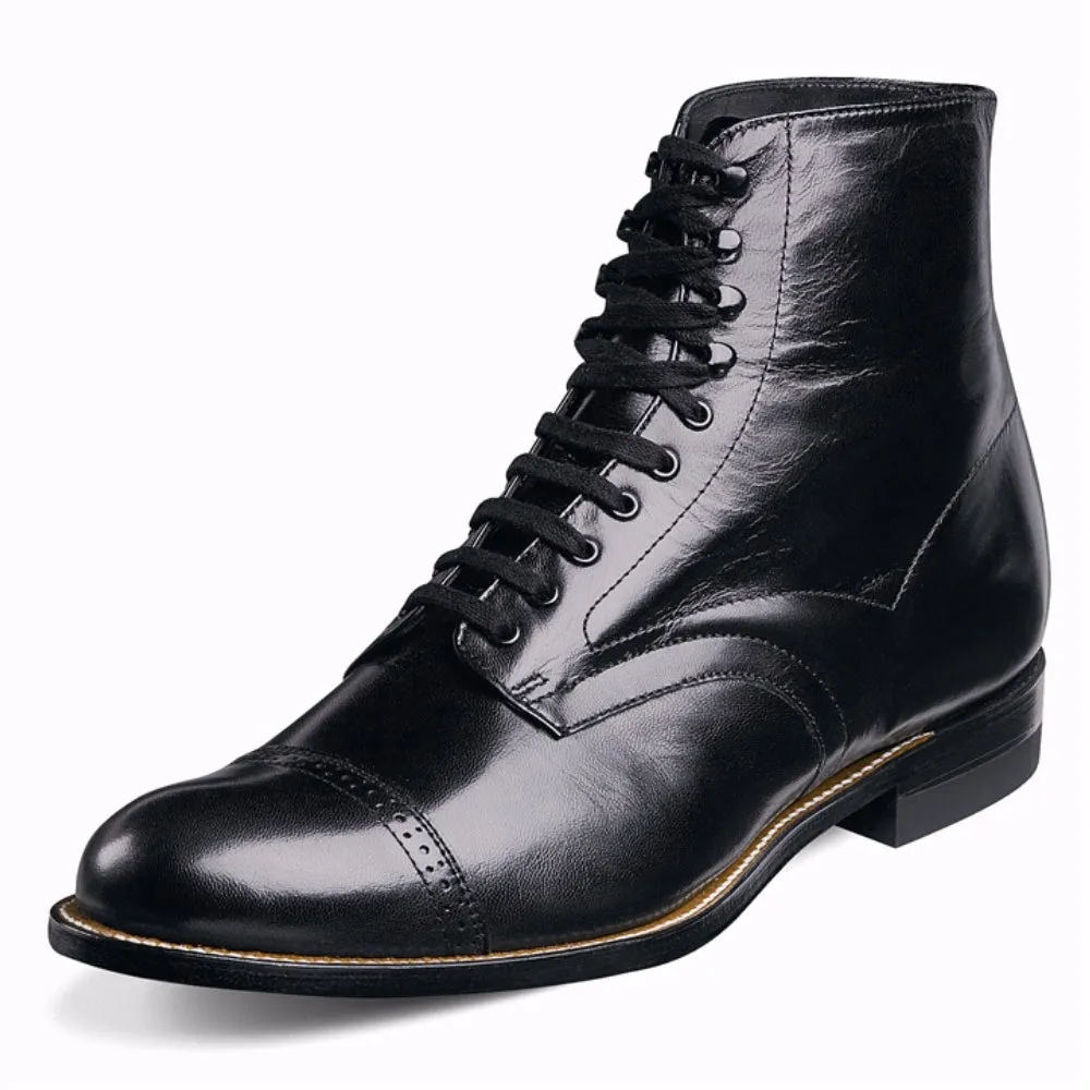 Stacy Adams Madison Black Leather Dress Boots