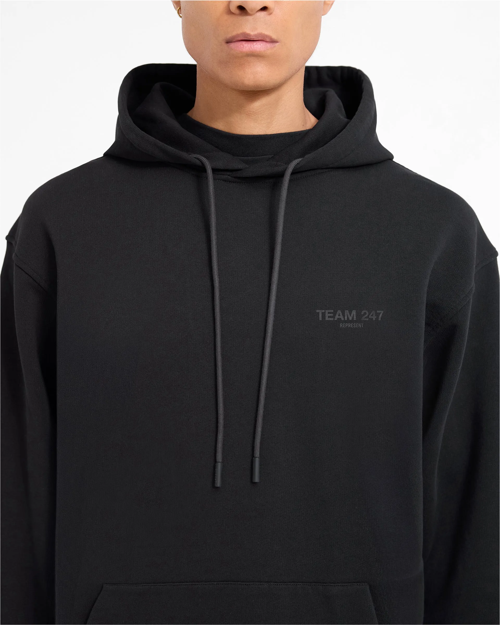 Team 247 Oversized Hoodie - Matte Black