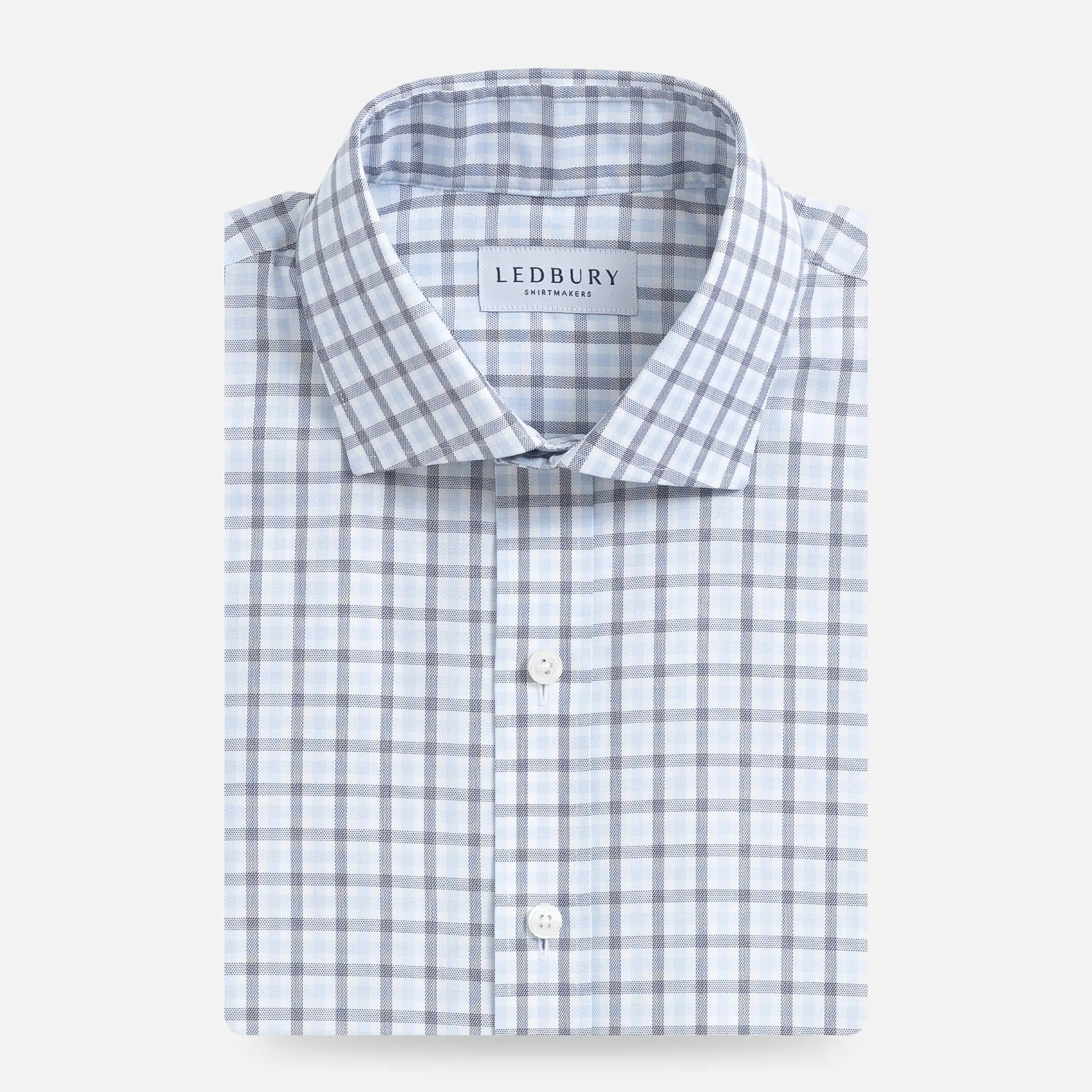 The Light Blue Huxley Tattersall Custom Shirt