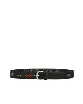 Western Belt Black Leather